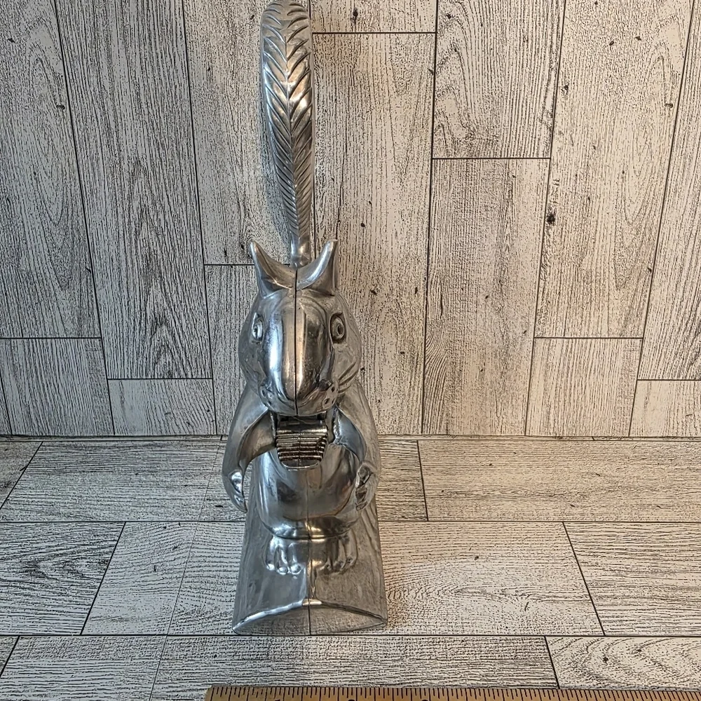 Silver Squirrel Nut Cracker